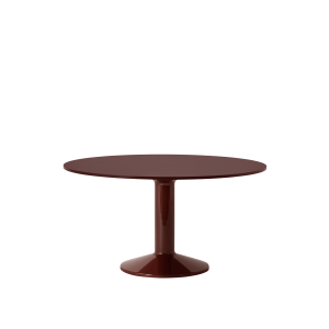 MUUTO stół okrągły MIDST Ø140cm burgundowe linoleum / burgundowy