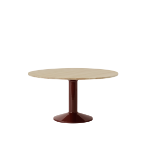 MUUTO stół okrągły MIDST Ø140cm dąb olejowany / burgundowy