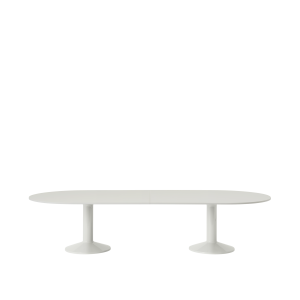 MUUTO stół owalny konferencyjny MIDST 330x140 szare linoleum / szary