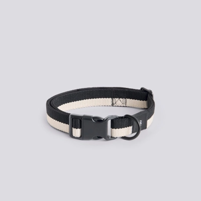 HAY obroża dla psa DOGS COLLAR czarno-biała M/L