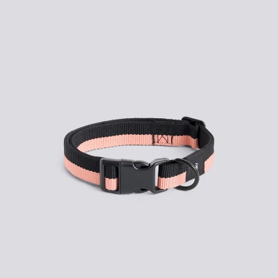 HAY obroża dla psa DOGS COLLAR różowo-czarna M/L