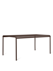 FERM LIVING stół ogrodowy DAPPLE 160x90 ciemna czekolada