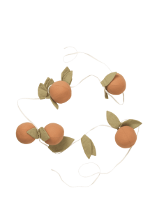 FERM LIVING dekoracja FIGS GARLAND pomarańczowo-zielona