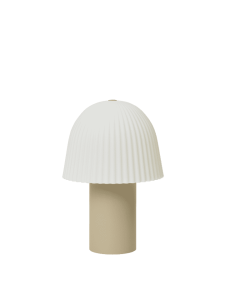 FERM LIVING lampka przenośna FRILL kaszmirowo-biała