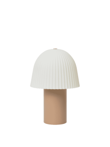 FERM LIVING lampka przenośna FRILL różowo-biała