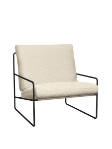 FERM LIVING fotel ogrodowy DESERT czarny / pure boucle