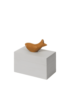 FERM LIVING pudełko HARBOUR BOX FISH jasny niebieski / stare złoto