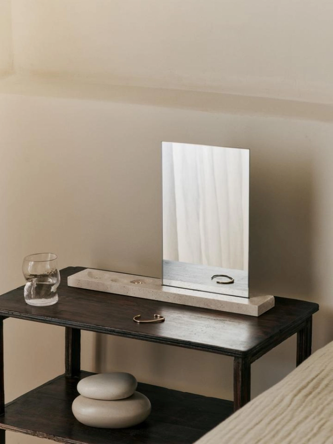FermLiving_SS25_CasetaTableMirror_Travertine_1104271109_PebbleBox_Medium_SandCream_1104270731_DimpleGlasses_SetOf2_Clear_1104270155.jpg