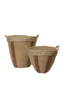 FERM LIVING plecione kosze MAR zestaw 2 sztuk