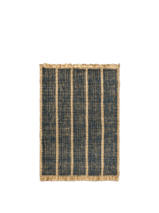 FERM LIVING dywan ATHENS STRIPES naturalny / granatowy