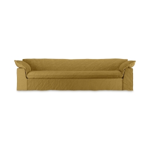 HK LIVING sofa NOMAD 305cm linen, burnt ochre