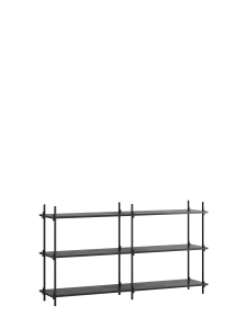 MOEBE system regałowy s.85.2.B czarny dąb | czarny