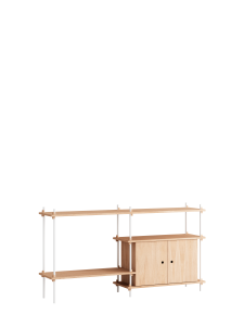 MOEBE system regałowy s.85.2.C dąb | biały 