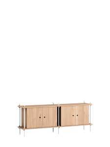 MOEBE system regałowy s.65.2.D dąb | biały 