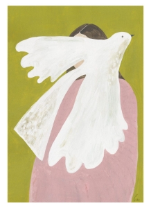 THE POSTER CLUB druk artystyczny BIRD AND WOMAN