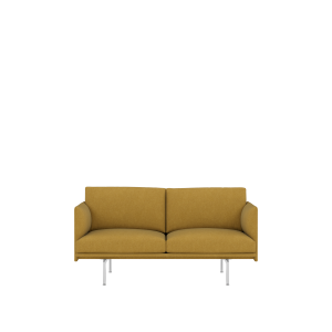MUUTO sofa OUTLINE STUDIO 140 cm SH40 polerowane aluminium / różne kolory