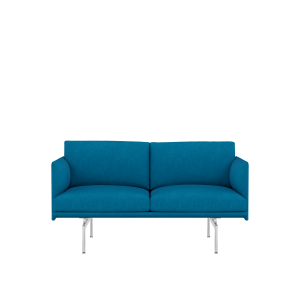 MUUTO sofa OUTLINE STUDIO 140 cm SH45 polerowane aluminium / różne kolory