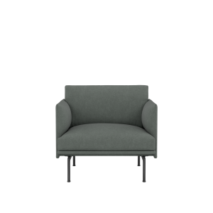 MUUTO fotel OUTLINE STUDIO SH40 czarne nogi / różne kolory