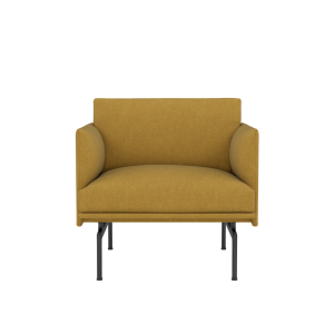 MUUTO fotel OUTLINE STUDIO SH45 czarne nogi / różne kolory