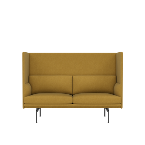 MUUTO sofa 2-osobowa OUTLINE HIGHBACK 120 SH45 czarne nogi / różne kolory