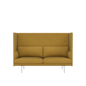 MUUTO sofa 2-osobowa OUTLINE HIGHBACK 115 SH40 aluminium / różne kolory