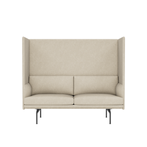 MUUTO sofa 2-osobowa OUTLINE HIGHBACK 145 SH45 czarne nogi / różne kolory