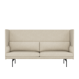 MUUTO sofa 3-osobowa OUTLINE HIGHBACK 120 SH45 czarne nogi / różne kolory