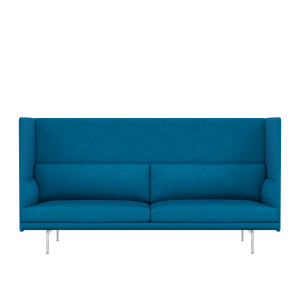 MUUTO sofa 3-osobowa OUTLINE HIGHBACK 115 SH40 aluminium / różne kolory