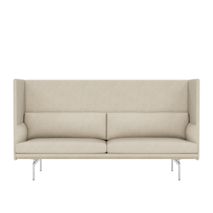 MUUTO sofa 3-osobowa OUTLINE HIGHBACK 120 SH45 aluminium / różne kolory