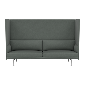MUUTO sofa 3-osobowa OUTLINE HIGHBACK 140 SH40 czarne nogi / różne kolory