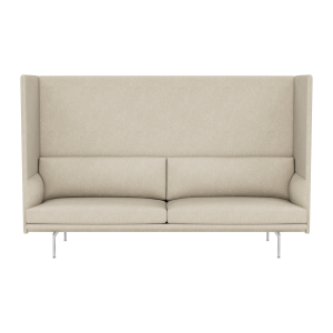 MUUTO sofa 3-osobowa OUTLINE HIGHBACK 140 SH40 aluminium / różne kolory