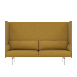 MUUTO sofa 3-osobowa OUTLINE HIGHBACK 145 SH45 aluminium / różne kolory