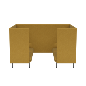 MUUTO box 2-osobowy OUTLINE HIGHBACK CABIN 120 SH45 czarne nogi / różne kolory