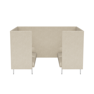 MUUTO box 2-osobowy OUTLINE HIGHBACK CABIN 120 SH45 aluminium / różne kolory