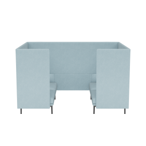 MUUTO box 2-osobowy OUTLINE HIGHBACK CABIN 140 SH40 czarne nogi / różne kolory