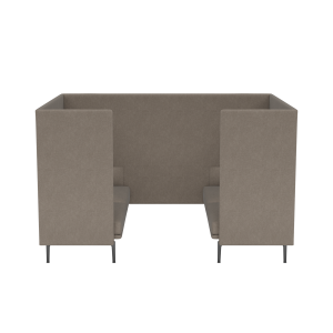 MUUTO box 2-osobowy OUTLINE HIGHBACK CABIN 145 SH45 czarne nogi / różne kolory