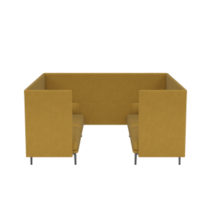 MUUTO box 3-osobowy OUTLINE HIGHBACK CABIN 115 SH40 czarne nogi / różne kolory