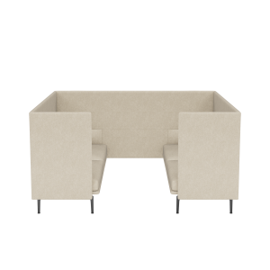 MUUTO box 3-osobowy OUTLINE HIGHBACK CABIN 120 SH45 czarne nogi / różne kolory