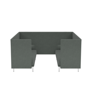 MUUTO box 3-osobowy OUTLINE HIGHBACK CABIN 115 SH40 aluminium / różne kolory