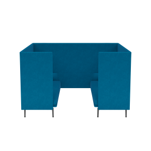 MUUTO box 3-osobowy OUTLINE HIGHBACK CABIN 145 SH45 czarne nogi / różne kolory