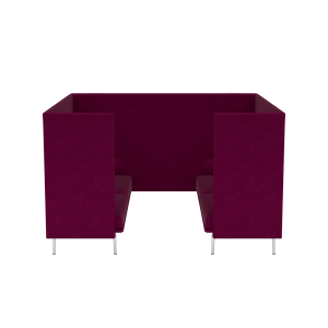 MUUTO box 3-osobowy OUTLINE HIGHBACK CABIN 145 SH45 aluminium / różne kolory