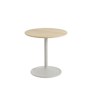 MUUTO stolik SOFT SIDE ø48 x 48h szary / dąb