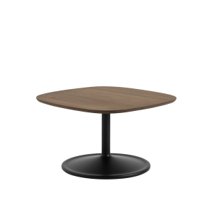 MUUTO stolik SOFT SIDE 70 x 70 x 42h ciemny dąb / czarny