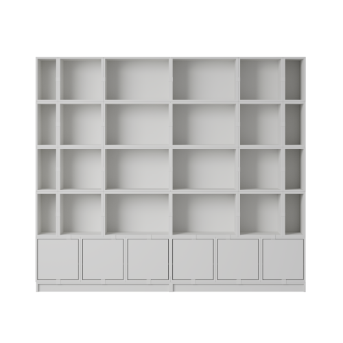 MUUTO półka STACKED BOOKCASE konfiguracja 1 szara