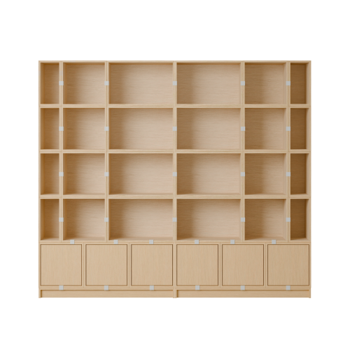 MUUTO półka STACKED BOOKCASE konfiguracja 1 dębowy