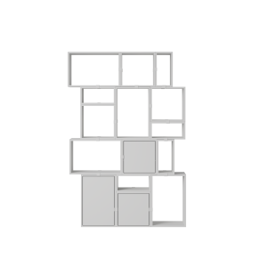 MUUTO półka STACKED BOOKCASE konfiguracja 2 szary