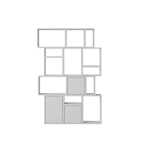 MUUTO półka STACKED BOOKCASE konfiguracja 2 szary