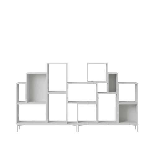 MUUTO półka STACKED BOOKCASE konfiguracja 3 szary