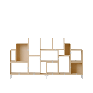 MUUTO półka STACKED BOOKCASE konfiguracja 3 dębowa