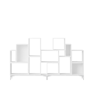MUUTO półka STACKED BOOKCASE konfiguracja 3 biała